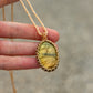 Labradorite macrame necklace