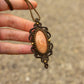 Peach Amazonite • macrame necklace