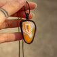 crystal macrame necklace