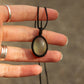 crystal macrame necklace
