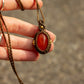 Carnelian • macrame necklace