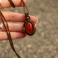 Carnelian • macrame necklace