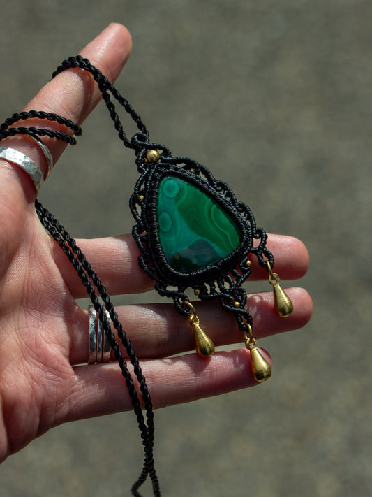 Malachite necklace