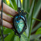 Labradorite • macrame necklace