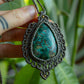 Chrysocolla Malachite • macrame necklace