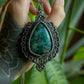 Chrysocolla Malachite • macrame necklace