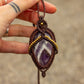 Amethyst • macrame necklace