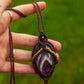 Amethyst • macrame necklace