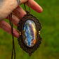 Labradorite • macrame necklace