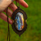 Labradorite • macrame necklace