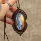 Labradorite • macrame necklace