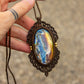 Labradorite • macrame necklace