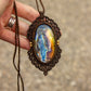 Labradorite • macrame necklace