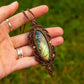 Labradorite • macrame necklace