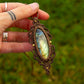 Labradorite • macrame necklace