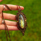 Labradorite • macrame necklace
