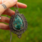 Chrysocolla Malachite • macrame necklace