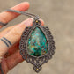 Chrysocolla Malachite • macrame necklace