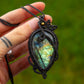 Labradorite • macrame necklace