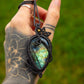 Labradorite • macrame necklace