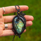 Labradorite • macrame necklace