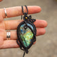 Labradorite • macrame necklace