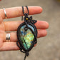 Labradorite • macrame necklace