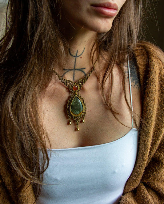 Carnelian & Imperial Jasper necklace