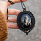 Druzy Onyx • macrame necklace