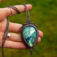 Labradorite • macrame necklace