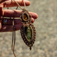 Tiger's Eye & Chrysoprase macrame necklace