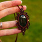 Bloodstone • macrame necklace