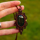 Bloodstone • macrame necklace