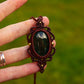 Bloodstone • macrame necklace