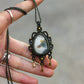 Moss Agate macrame necklace