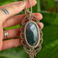 Moss Agate • macrame necklace