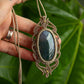 Moss Agate • macrame necklace