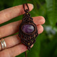 Lepidolite • macrame necklace