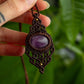 Lepidolite • macrame necklace