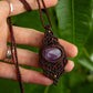 Lepidolite • macrame necklace