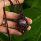 Lepidolite • macrame necklace