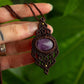 Lepidolite • macrame necklace