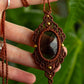 Smokey Quartz • macrame necklace