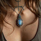 Malachite & Rainbow Moonstone necklace