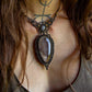 Grey Moonstone & Garden Quartz necklace