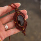 Smokey Quartz • macrame necklace