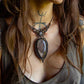 Grey Moonstone & Garden Quartz necklace