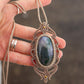Moss Agate • macrame necklace