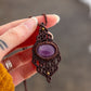 Lepidolite • macrame necklace