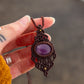 Lepidolite • macrame necklace